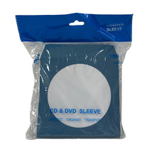 Blue Color Paper CD Sleeves with Window &amp; Flap - $11.74+