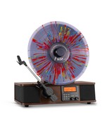 Fuse Wrap Vertical Vinyl Record Player Radio + Bluetooth + Alarm Clock - £152.20 GBP
