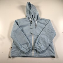 Neu Buffalo Jackson Jacke Herren S Hellblau Kapuze Reißverschluss Knopf ... - $54.25