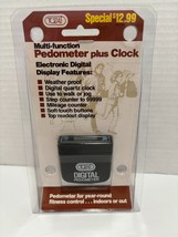 Multi -function Digital Pedometer Step Counter Plus Clock New - £9.66 GBP