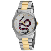 Gucci Unisex&#39;s G-Timeless Silver Dial Watch - YA1264075 - £723.01 GBP