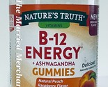 Nature&#39;s Truth B-12 Energy + Ashwagandha Gummies Peach 48 each 8/2024 FR... - $12.88