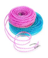 Giantree 2 Pack Retractable Windproof Clothesline Pink + Blue for Outdoor - €2,65 EUR