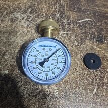 MEASUREMAN Water Pressure Gauge, 0-200 PSI Water Pressure Tester with 2-... - $13.86