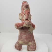 Antique Primitive Red Clay Statue Fountain Spring Of Life ART Handcrafted - $138.38