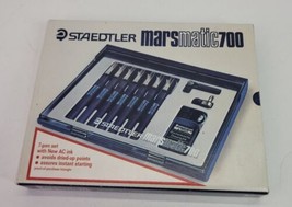 VTG Staedtler Marsmatic 700 S7 Technical Pen Set W Orig Box Germany 7pc ... - $48.37