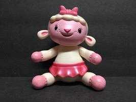 Disney Lambie the Lamb Sheep from Doc Mc Stuffins Plastic Toy Figure 4&quot; Tall - £3.78 GBP
