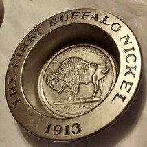 Avon vintage classic~ The first Buffalo nickel 1913 ashtray / coin tray - $26.73