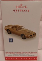 2015 Hallmark Keepsake Ornament 1978 Pontiac Trans Am Special Ltd. Editi... - $48.00