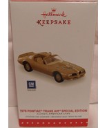2015 Hallmark Keepsake Ornament 1978 Pontiac Trans Am Special Ltd. Editi... - £38.03 GBP