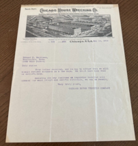 1910 Chicago Wrecking House Co Letterhead Graphic Lawn &amp; Fence Brochure - $240.77 MXN