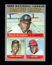 1970 Topps #65 Willie MCCOVEY/HANK AARON/LEE May Vgex Nl Home Run *X113071 - £6.88 GBP