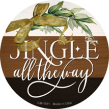 Jingle All The Way Novelty Circle Coaster Set of 4 - $19.95