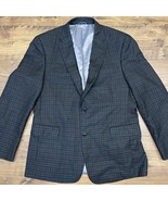 Tommy Hilfiger Mens Blazer Sport Coat Two Button Charcoal Gray Check 42R - $52.83 CAD
