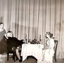 1956 Real Photo Maskeraders Maskers Play Theater Queen Catherine Parr NH... - $295.10 MXN