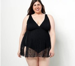 Kim Gravel x Swimsuits For All Swim Dress with (Onyx, 12) A481914 - $19.94