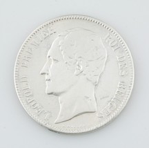 1850 Bélgica 5 Francos Con Punto Sobre La Fecha, Muy Buen Detalle KM17 - $57.17