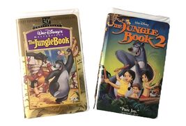 Walt Disney Masterpiece The Jungle Book &amp; The Jungle Book 2 VHS Tapes Cl... - $9.95