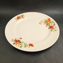 Homer Laughlin Rose &amp; Poppy Floral Design 9&quot; Dinner Plate, Quantity Disc... - $12.00