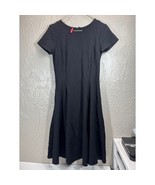 Ruby Ribbon Fit N Flare Skater Dress Black Built in Shapewear Size Small - $744.05 MXN