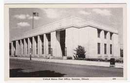 Post Office Decatur Illinois postcard - $3.96