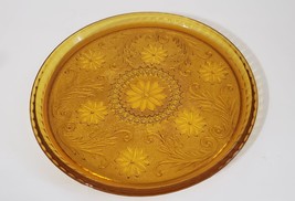 Amber Depression decorative glass Server - £9.49 GBP