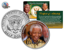 Nelson Mandela *President Of South Africa* Jfk Kennedy Half Dollar Us Coin - £6.69 GBP