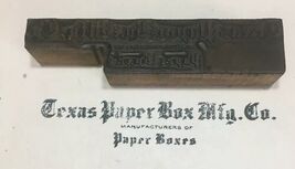 Letterpress Printing Block Paper Box MFG, Co. Manufacturers Of Paper Boxes - €7,38 EUR