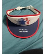 Vintage 1984 Los Angeles Olympics Visor Red white Commitee California On... - $35.27 CAD