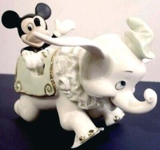 Lenox Disney Fun With Mickey Mouse &amp; Dumbo elephant Figurine Classic Edition New - £165.11 GBP