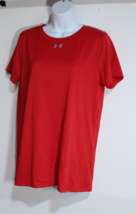 Under Armour Women&#39;s Locker 2.0 Shirt RED | SILVER MD sz M - $14.85