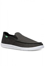 Sanuk men&#39;s hi five slip on in Black - size 7 - £27.99 GBP