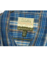 Classic Mens Cabelas Brand Long Sleeve Blue Striped Casual Shirt sz 2XL ... - £12.39 GBP