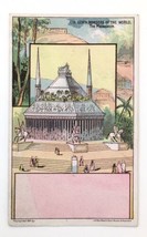 Victorian Trade Card &quot;7 Wonders&quot; The Mausoleum 1881 J.H. Bufford&#39;s - £9.25 GBP