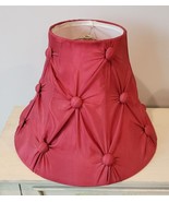 Full Size Lampshade Spider Harp Fitter Red Button Tufted  - £15.73 GBP