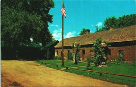 Francisco Fort American Flag La Veta Colorado CO UNP Chrome Postcard B7 - $2.92