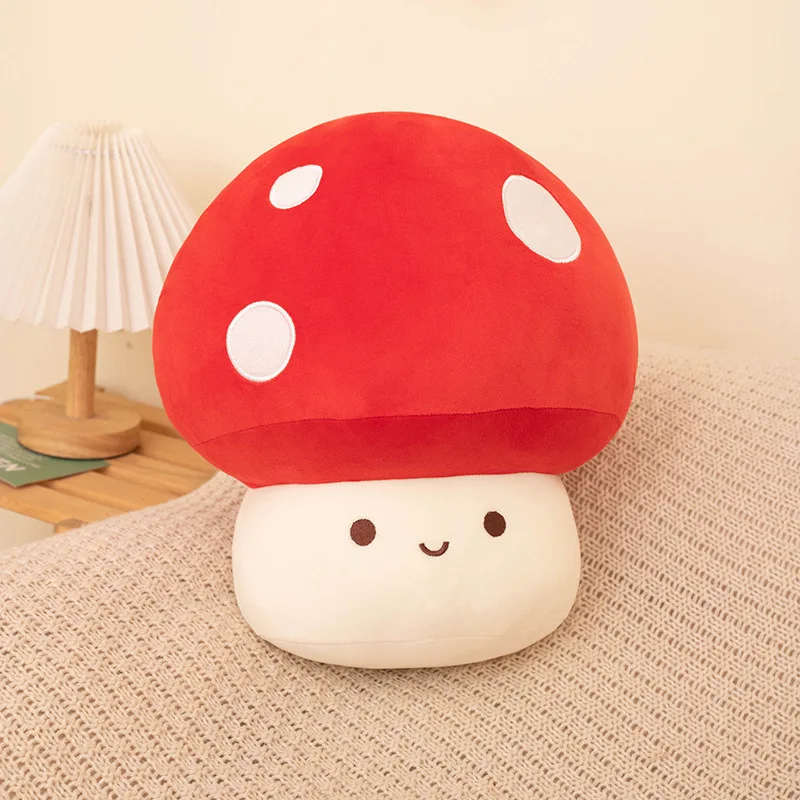 M kawaii red mushroom babi plush doll cute soft stuffed plushie toy decor pillow anime thumb200