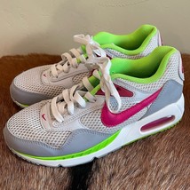 Nike Women Air Max Correlate White Pink Fireberry Lime Green 511417-163 Size 6.5 - £28.40 GBP