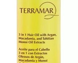 Terramar 3 in 1 Hair Oil W Argan Macadamia, Tahitian Monoi Oil Extracs 1... - $29.99