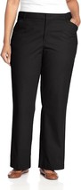 Dickies Women&#39;s Plus-Size Relaxed Straight Stretch Twill Pant Size 18 Black - $24.74