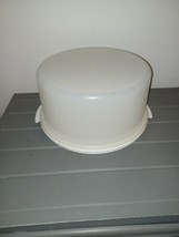 TUPPERWARE Large 12&quot; MAXI Cake &amp; Pie Taker Carrier #1256-6, 1257-4 Gray ... - £15.97 GBP