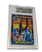 Andrew Wiggins Rookie RC #6 Donruss SWIRLORAMA less 20 made BGS 9 Warriors #1 - £514.28 GBP