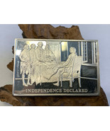 Danbury Mint Bicentennial Sterling Silver Ingot 750 Grains Independence ... - £63.67 GBP