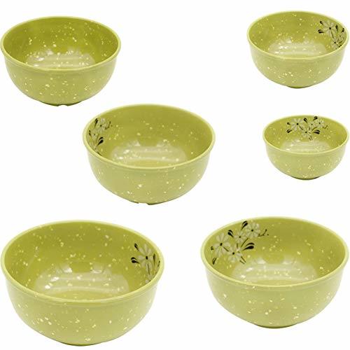 Primary image for BPA Free Unbreakable 6pcs Set Imitation Ceramic Bowls Set Durable Melamine Bowl 