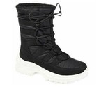 Journee Collection Icey Women Mid Calf Chunky Snow Boots Size US 8 Black - £31.65 GBP