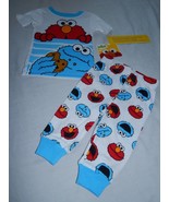 Baby Pajamas Cookie Monster Size 12 Months Sesame Street Sleep Outfit El... - $13.06