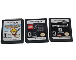 Nintendo Ds Game Lot Of 3 Drawn To Life, Rayman, Lego Pirattes Of The Carib - £11.60 GBP