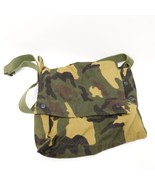 Vintage Camouflage Shoulder Bag Satchel 100% Cotton Made in India 13&quot;x12&quot; - $30.93 CAD