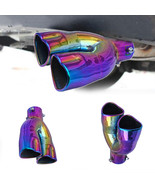 Neo Heart Shape Car Exhaust Muffler Tip Pipe 63mm 2.5‘’Inlet 205mm 8.0‘’... - £35.53 GBP