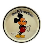 Walt Disney World 1970s Mickey Mouse Metal Tin Tray Serving Plate Souven... - £11.83 GBP